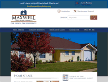 Tablet Screenshot of maxwellfamilyhousing.com